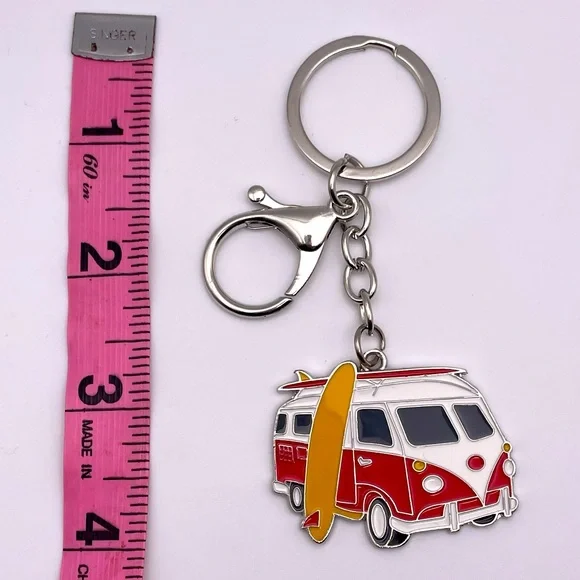 SURF’S UP | Red VW Bus | Bag Charm | Keychain (Brand New!) ✨ - Picture 11 of 11